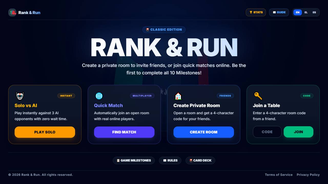 Rank and Run screenshot