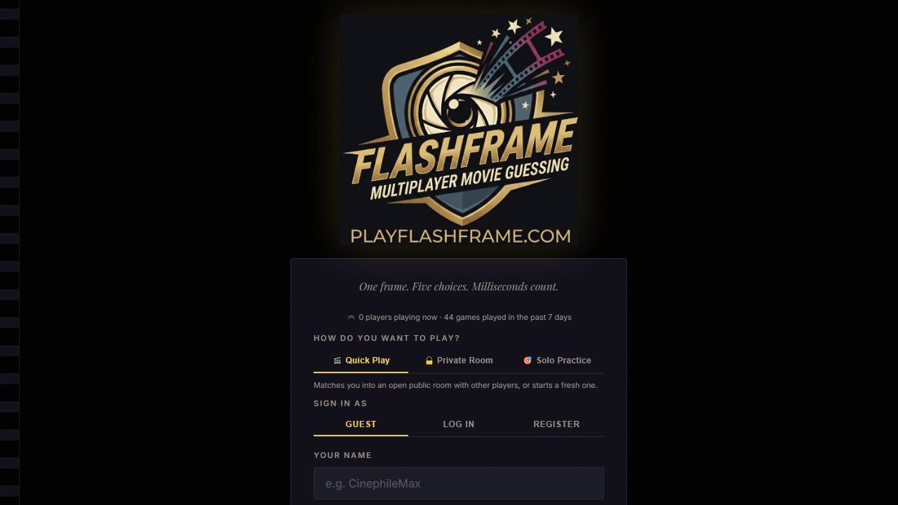 FlashFrame screenshot