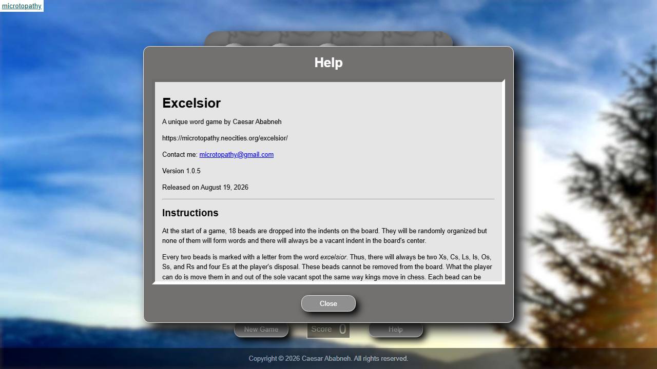 Excelsior screenshot