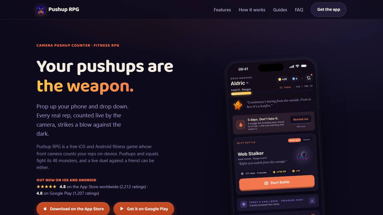 Pushup RPG: Fitness Quest screenshot