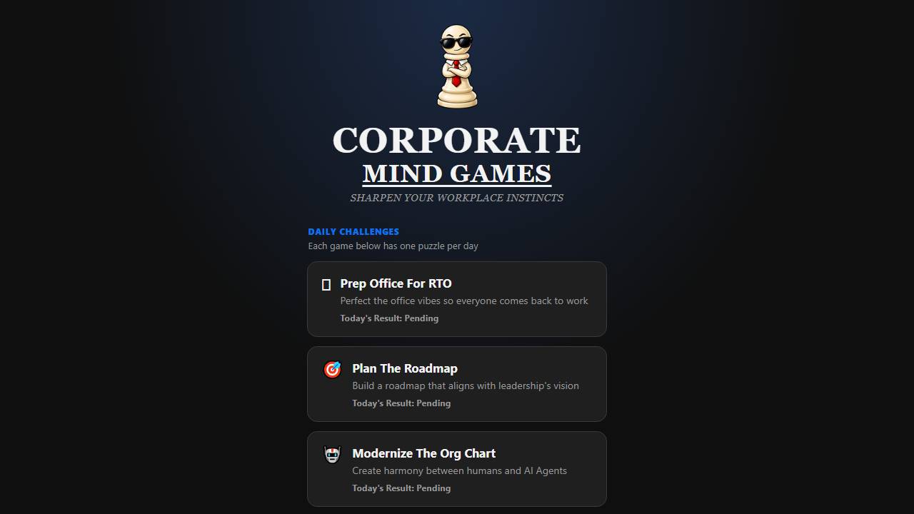 Corporate Mind Games screenshot