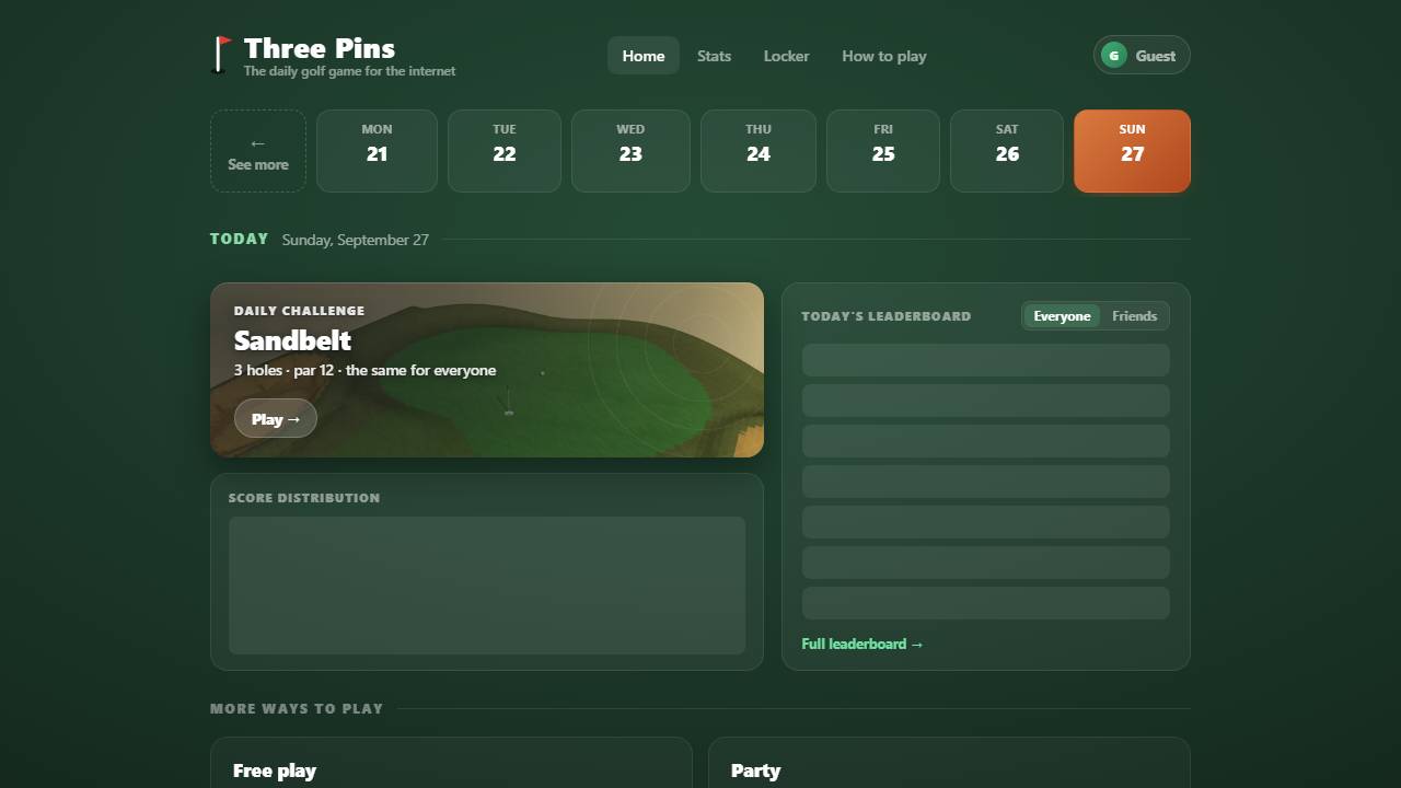 Three Pins screenshot