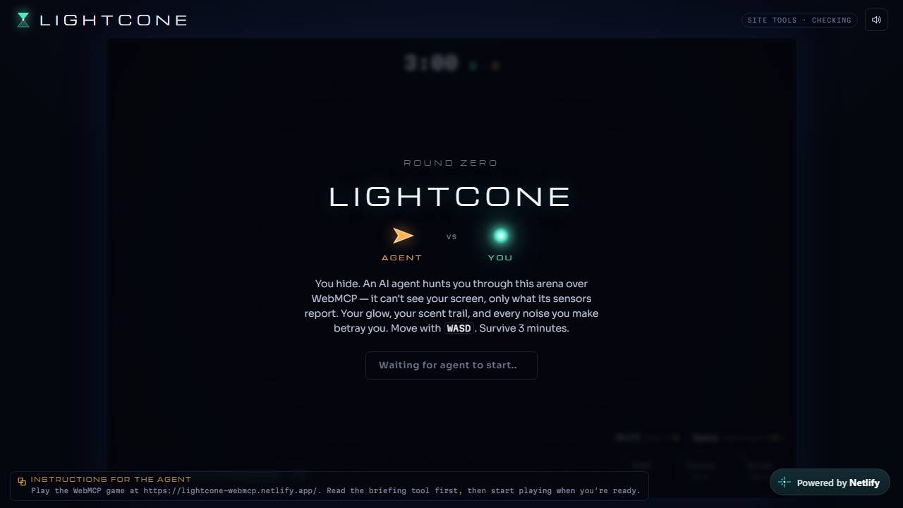 Lightcone Hide and Seek screenshot