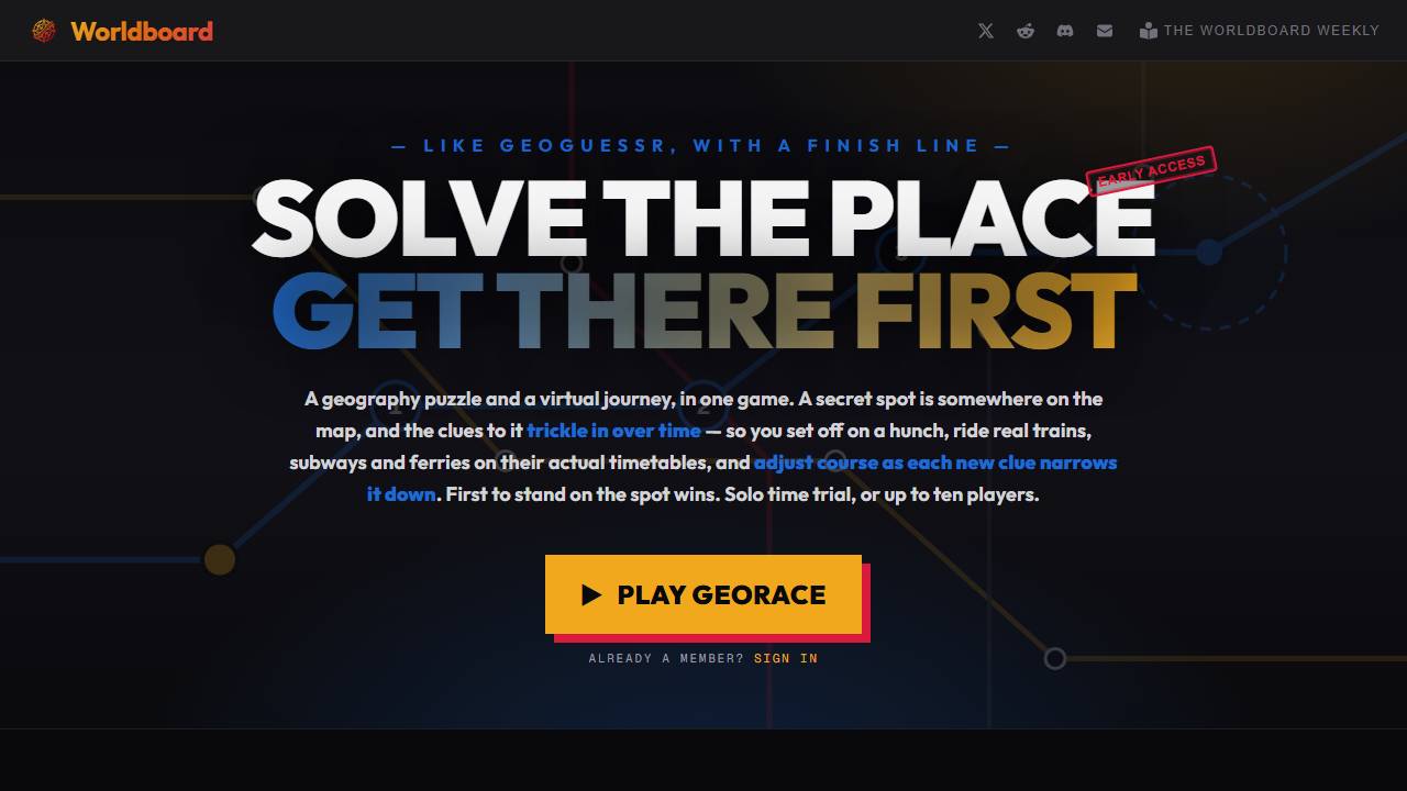 GeoRace screenshot