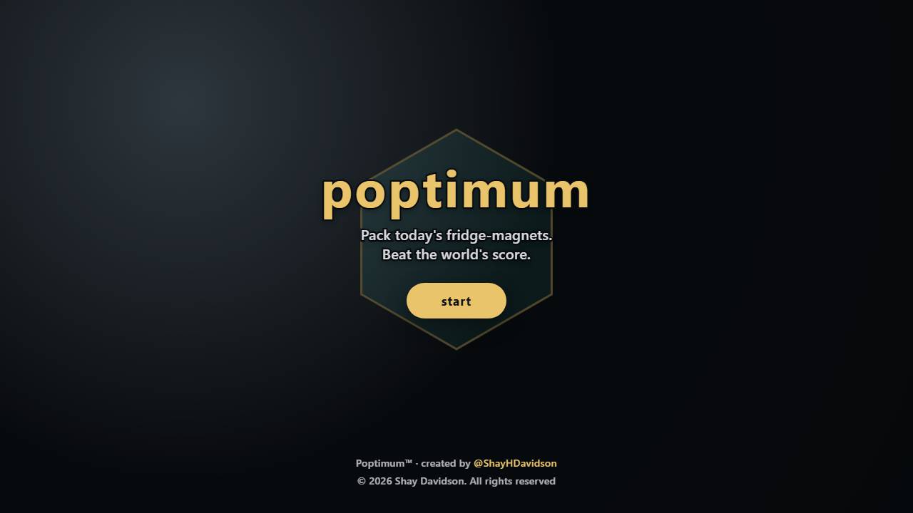 Poptimum screenshot