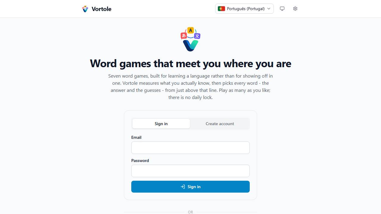 Vortole screenshot