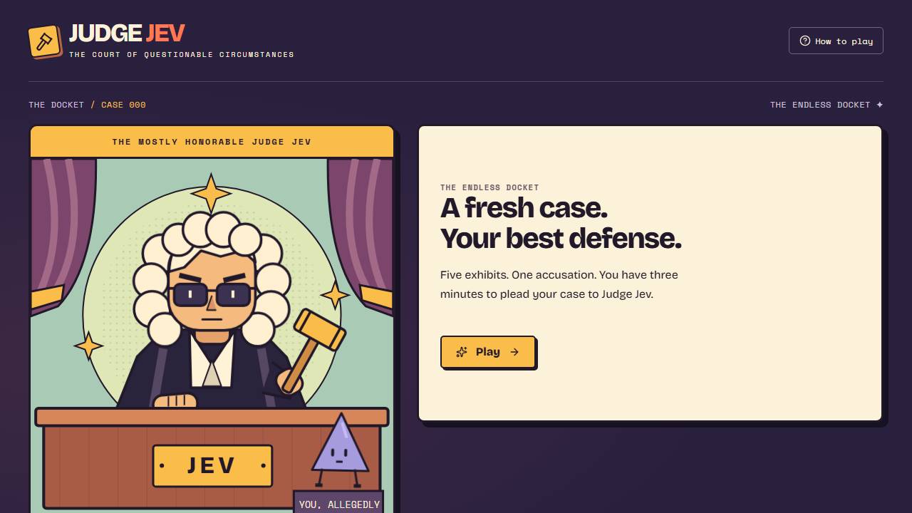 Judge Jev screenshot