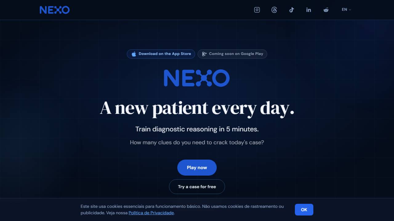 NEXO screenshot