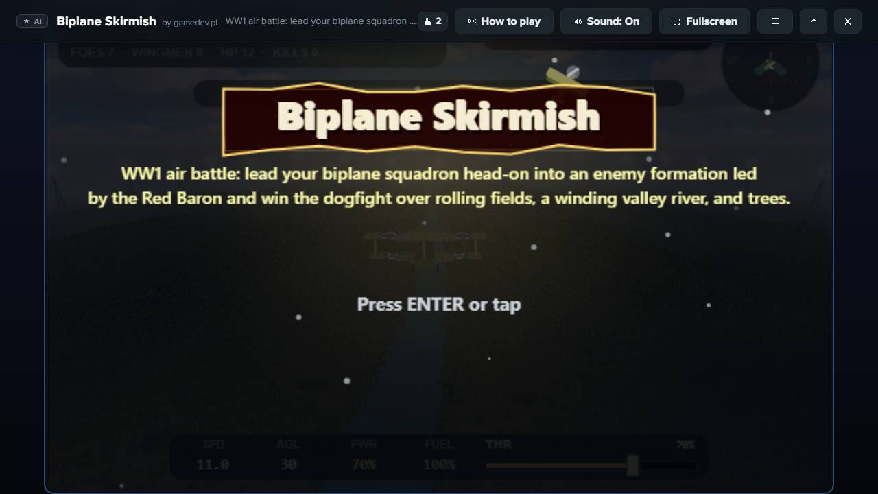Biplane Skirmish screenshot